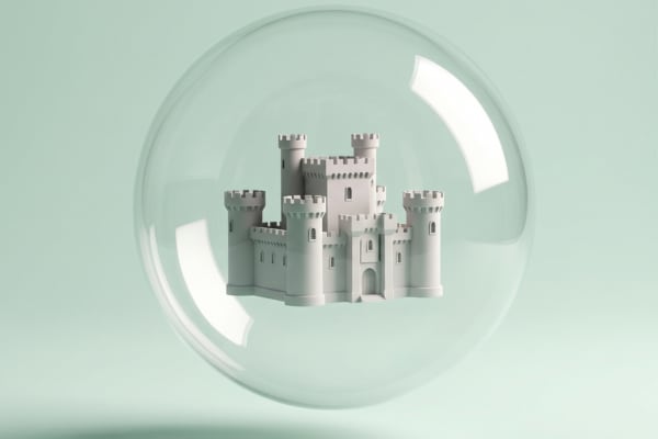 Un chateau dans une bulle